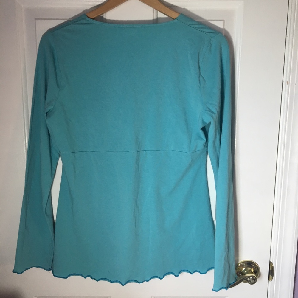 Loft long sleeve blue blouse - Picture 5 of 6